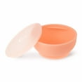 thumbnail image 1 of Olababy 100% Silicone Suction Bowl with Lid for Independent Feeding Baby and Toddler(Coral), 1 of 7