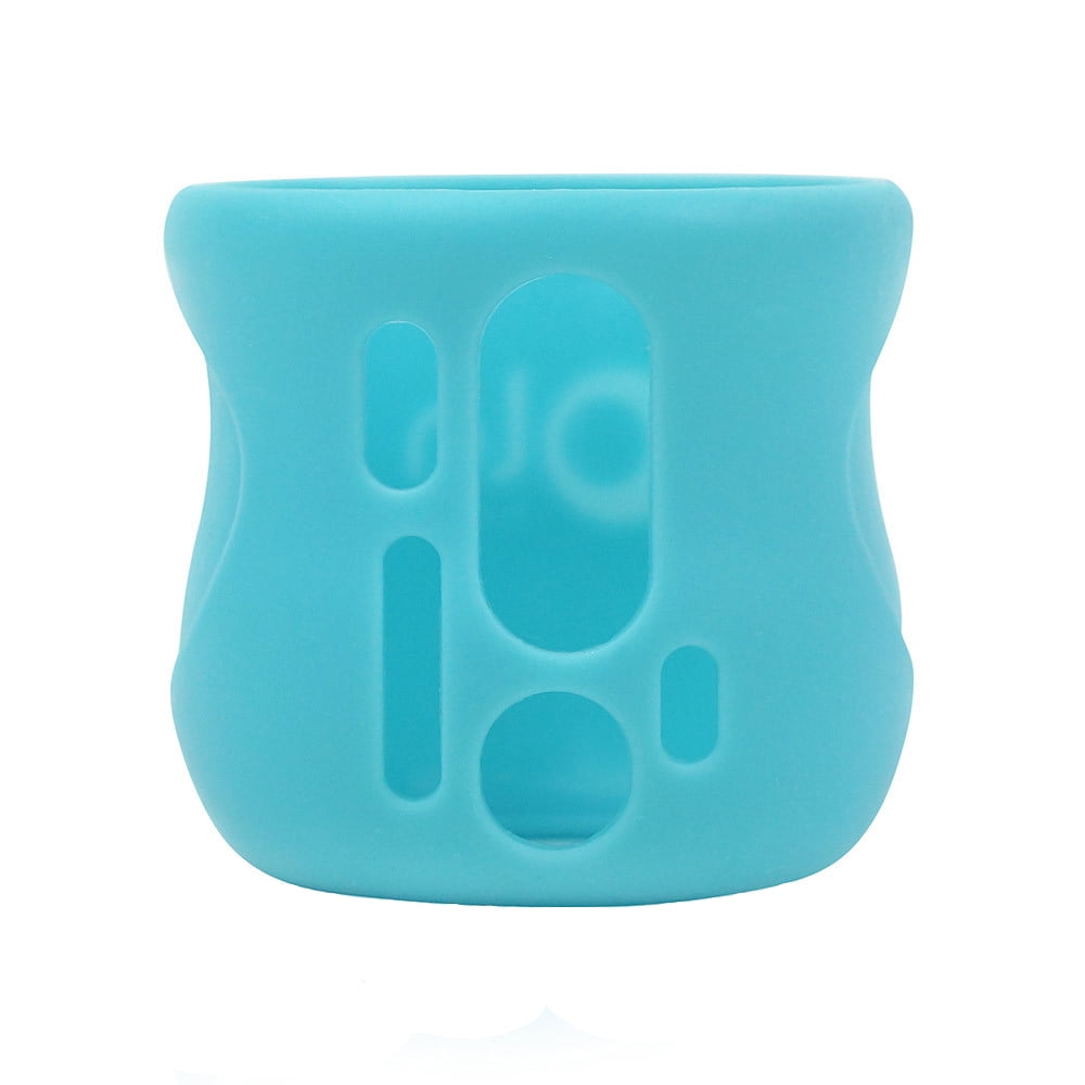 Olababy Silicone Sleeve for Avent Natural Glass Baby Bottles (4 oz, Blue)