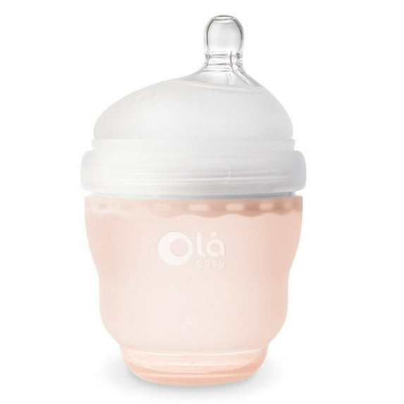 Olababy Gentle Baby Bottle (4oz, Coral)