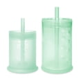 thumbnail image 1 of Olababy Silicone Training Cup with Straw Lid 5oz + 9oz Bundle (Mint), 1 of 10