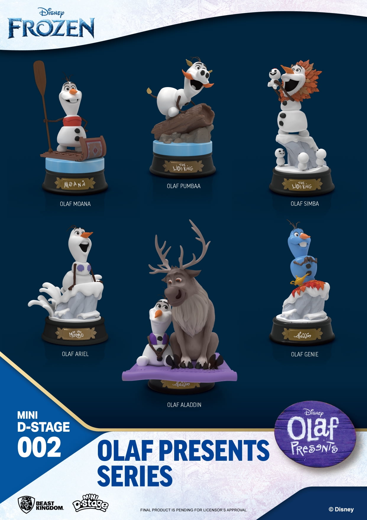 Olaf Presents Series Set(6 PCS) (Mini Diorama Stage)