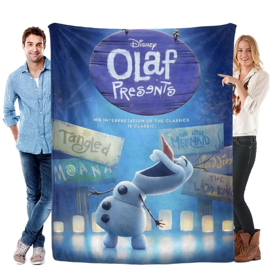 Olaf Presents-themed Pals Plush Throw Blanket Gifts for Fans Girls Boys Women Present Suitable for a variety of settings