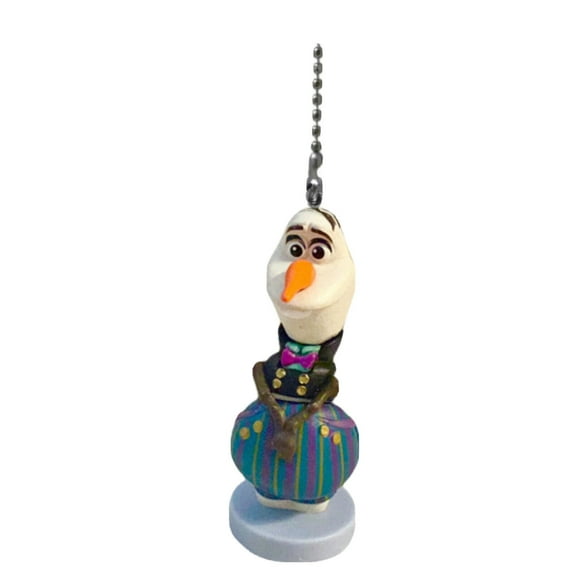 Olaf Snowman Festive Groom Fan Lamp Light Pull Chain Figure Frozen Figurine New