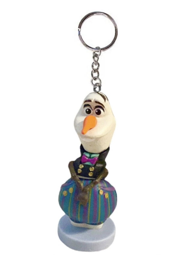 Olaf Snowman Festive Key Ring Keychain Ornament Figure Frozen Charm Elsa Anna 2