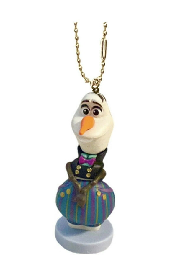 Olaf Snowman Festive Keychain Dangler Ornament Figure Frozen Charm Elsa Anna Pvc