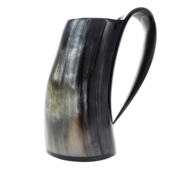 Olafs Ale House GH2102MUG Tankherd Bovine Horn Mug Viking Toasting Vessel Mug Mead or Beer Drinking Tankard - Unique Groomsmen Gifts - 20-Ounce