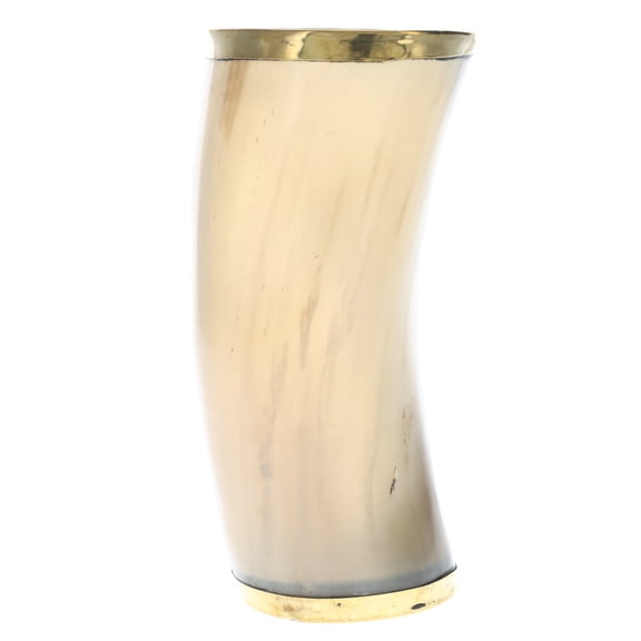Olafs Ale House GH2131GLASS Tankherd Decorative Viking Horn - Groomsmen Gifts- 6 inches tall