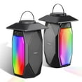 Olafus Outdoor Speakers Bluetooth DHF10 2 Pack, 50W True Stereo Lantern