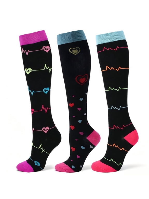 Compression Socks Women and Men, 20-30mmHg, Knee High Stockings for Circulation, Best for Nurses, Travel, Running, Athletic, Pregnancy