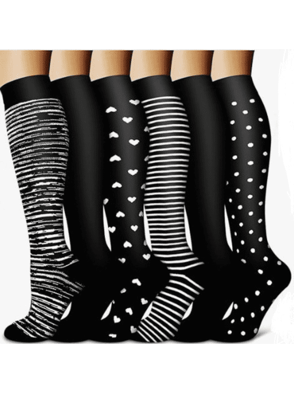 Compression Socks Women and Men, 20-30mmHg, Knee High Stockings for Circulation, Best for Nurses, Travel, Running, Athletic, Pregnancy