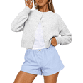 thumbnail image 1 of Olaglory Cropped Cardigan Sweaters for Women Long Sleeve Lightweight Y2k Fall Fashion Button Up Clothes 2026, Grey, 1 of 10