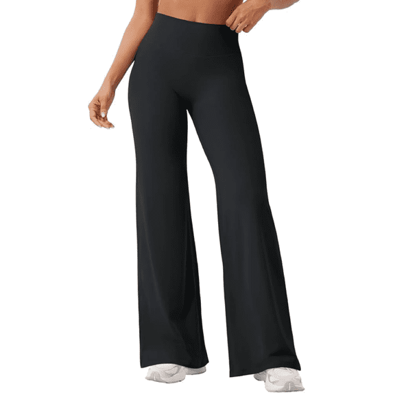 Olaglory Flare Leggings for Women Bootcut Yoga Pants Women, No Front Seam, High Waist, Tummy Control, Buttery, Booty Lifting for Casual Workout Gym, Black