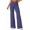 thumbnail image 1 of Olaglory Flare Leggings for Women Bootcut Yoga Pants Women, No Front Seam, High Waist, Tummy Control, Buttery, Booty Lifting for Casual Workout Gym, Deep Cobalt, 1 of 8