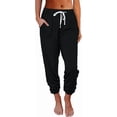thumbnail image 1 of Olaglory Joggers for Women High Waisted Elastic Women Sweatpants with Pockets & Drawstring Casual Lightweight Yoga Pants Fall Winter Clothes 2026, Black, 1 of 8