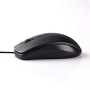 Olamtai Corded Mouse, Wired USB Mouse for Computers and Laptops, Right or Left Hand Use - Black