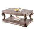 thumbnail image 1 of Olane Coffee Table-Weathered Oak Brown Wood-Rustic Farmhouse 52 Inch, 1 of 6