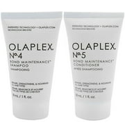 Olaplex Bond Maintenance Shampoo No. 4 & Bond Maintenance Conditioner No. 5 Set for All Hair Types, 1 oz Each