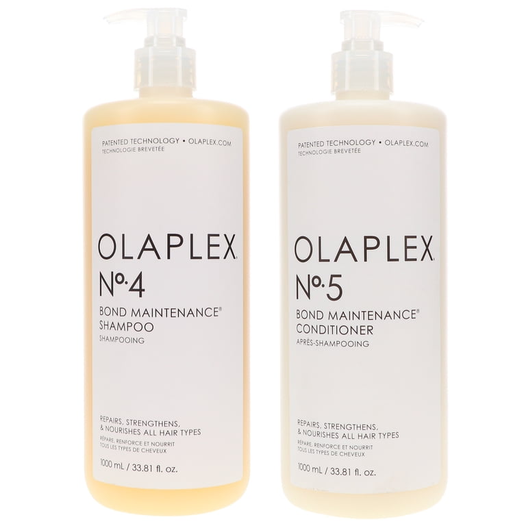 Olaplex No.4 Bond Maintenance Shampoo 33.8 oz & No.5 Conditioner