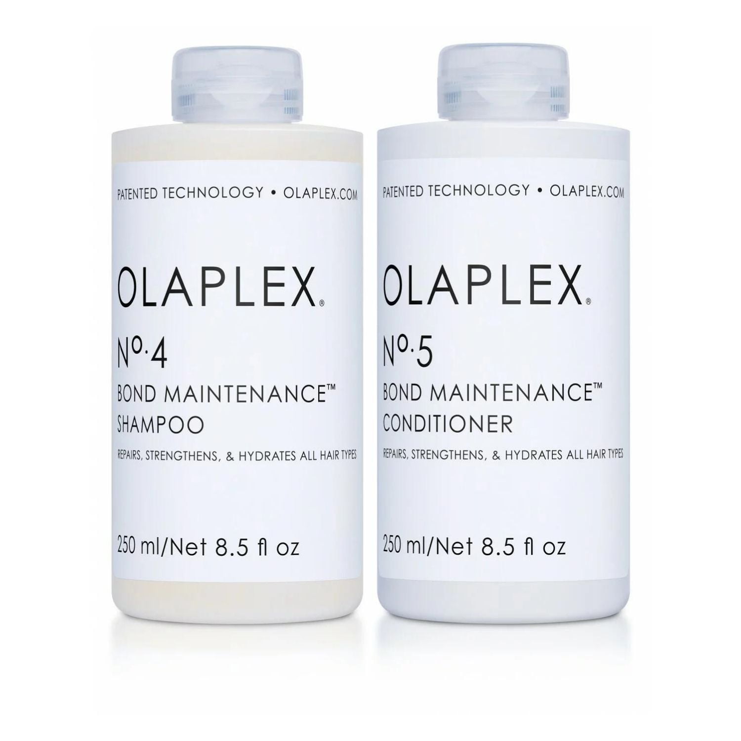 Olaplex No. 4 Bond Maintenance Shampoo and No. 5 Bond Maintenance  Conditioner Set for All Hair Types, 8.5 oz Each