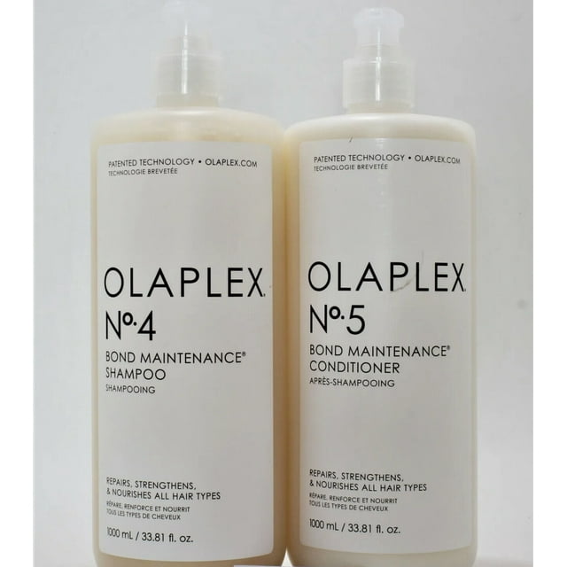 Olaplex No 4 Shampoo & No 5 Conditioner 33.8 oz/ liter with pump New
