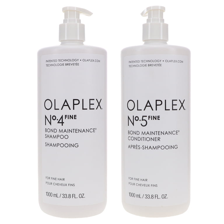 Olaplex No.4 Fine Bond Maintenance Shampoo 33.8 oz & No. 5 Fine