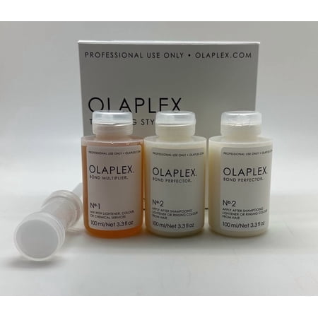 Olaplex Traveling Stylist Kit (No.1 Bond Multiplier 3.3 oz, No.2 Bond Perfector 2 x 3.3 oz)