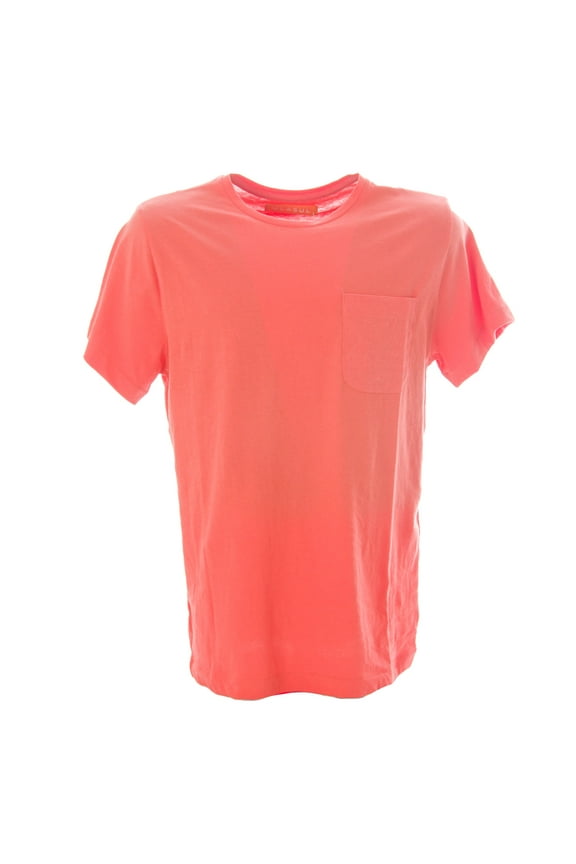 Men's Canvas Pocket T-Shirt, Small, Coral