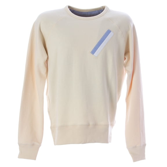 Olasul Men's Stripe Sweatshirt, X-Large, Bone