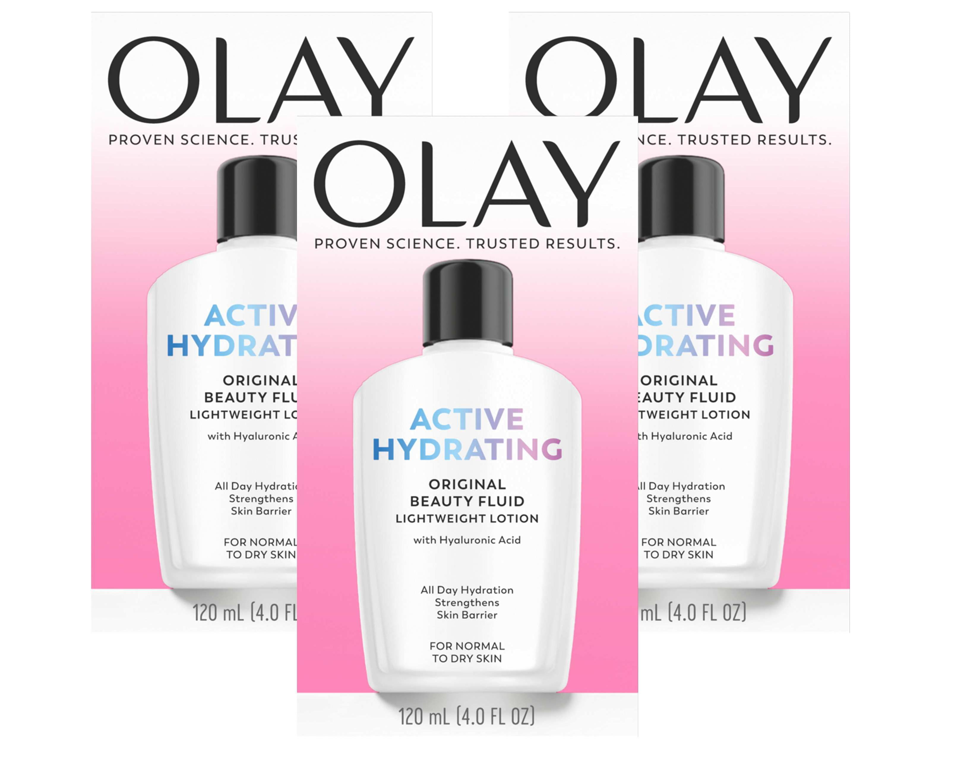 Olay Active Hydrating Lotion Original 4oz (Pack of 3)