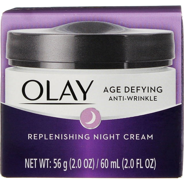 Olay Age Defying Anti-Wrinkle Replenishing Night Cream, 2 oz (Pack of 6)
