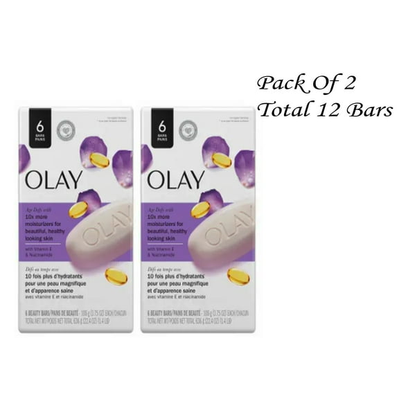 Olay Age Defying Bar Soap with Vitamin E and Vitamin B3 Complex Beauty Bars (Pack Of 2)