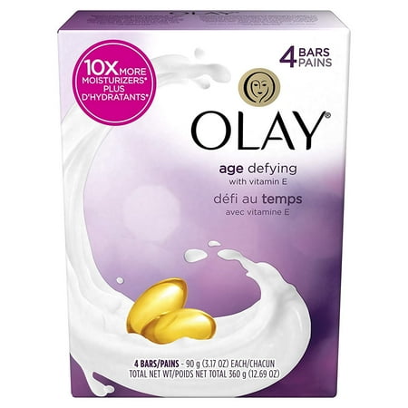 Olay Age Defying Beauty Bar Soap, 4 Count