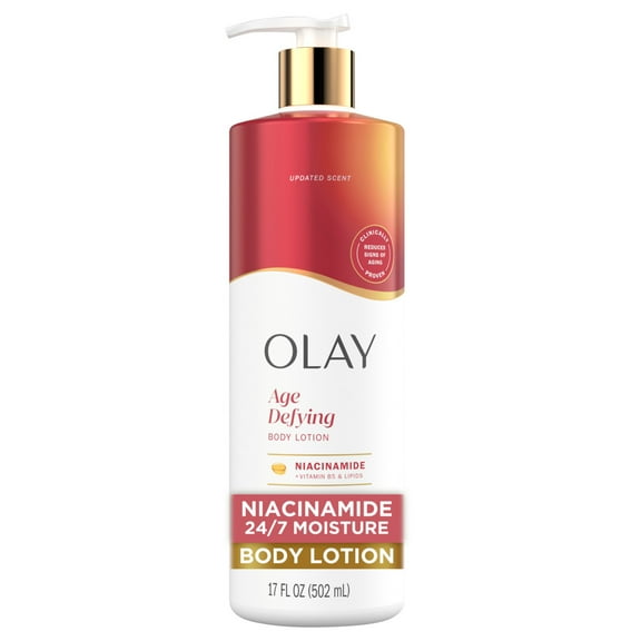 Olay Age Defying Body Lotion for Women, Niacinamide, 17 fl Oz.
