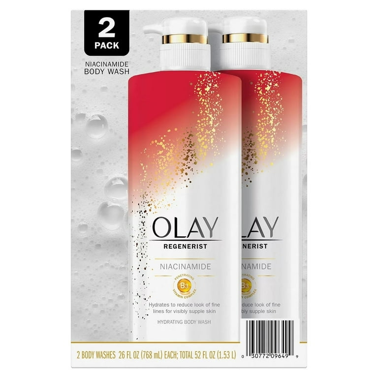 Olay Exfoliating & Moisturizing Body Wash With Sugar Cocoa Butter and  Vitamin B3 20 Fl Ounce (Pack of 4)