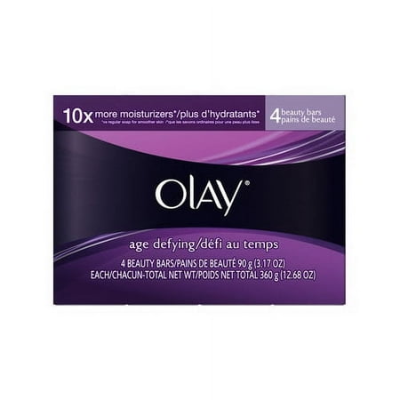 Olay Age Defying Moisturizing Beauty Bar- 4 Ea, 3 Pack