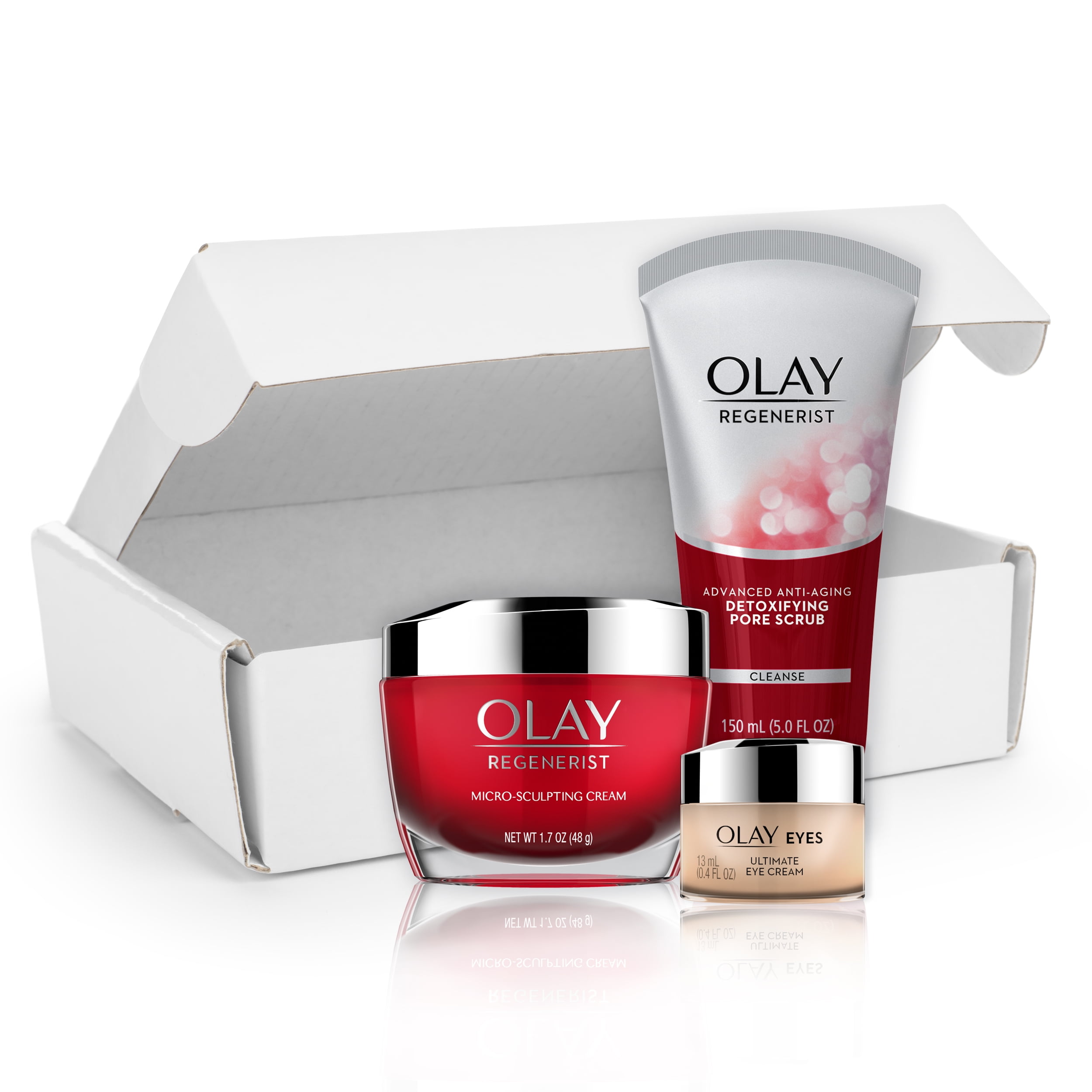 Olay AntiAging Skincare Kit Cleanser, Moisturizer, and Eye Cream (56