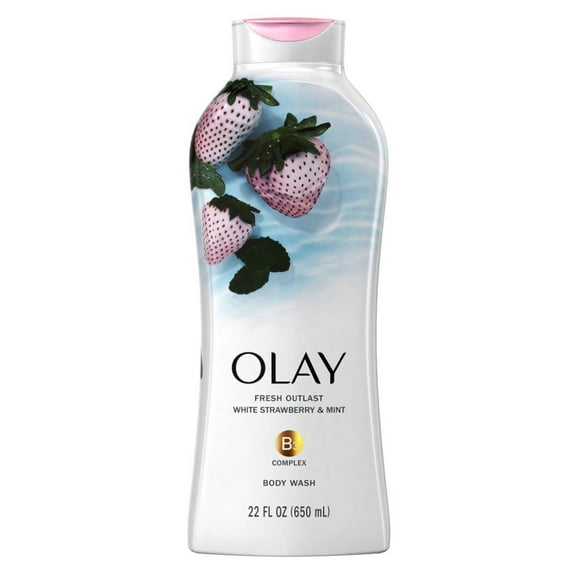 Olay Body Wash Fresh Cooling Strawberry & Mint 22oz (Pack of 3)