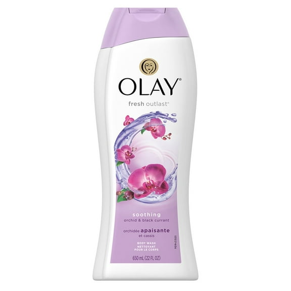 Olay Body Wash Fresh Soothing Orchid & Black Currant 22oz (Pack of 3)