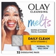 thumbnail image 1 of Olay Cleansing Melts + Vitamin C Face Wash, 32 count, Water-Activated Face Wash Cleans, Tones, and Refreshes Skin, 1 of 16
