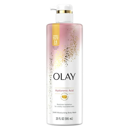 Olay Cleansing & Nourishing Liquid Body Wash with Vitamin B3 and Hyaluronic Acid, 20 fl oz