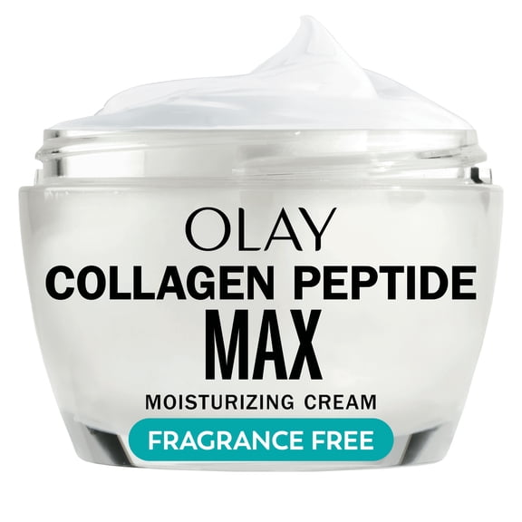 Olay Collagen Peptide Max Moisturizing Cream, Fragrance-Free, 1.7 fl oz