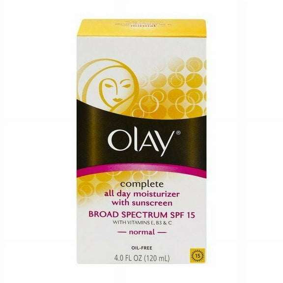Olay Complete All Day Moisture Broad Spectrum SPF15 Normal 4.0 oz, 2-Pack