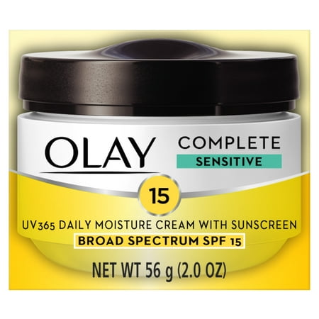 Olay Complete Cream Moisturizer with SPF 15 Sensitive Skin, 2.0 oz