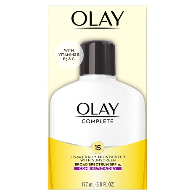 Olay Complete Daily Moisturizer for Oily Skin, SPF 15, 6 Fl Oz