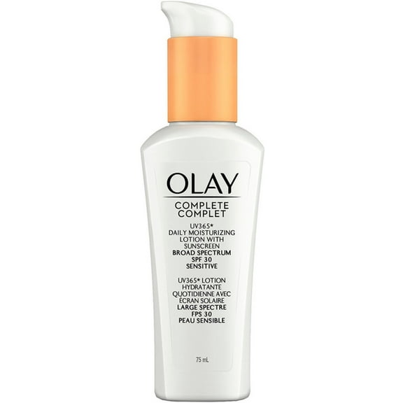 Olay Complete Defense Sensitive Skin Moisturizer SPF 30, 2.50 oz (Pack of 6)