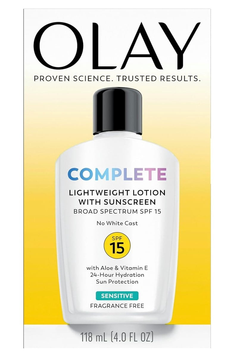 Olay Complete Moisturizer Sensitive Spf#15 4oz (Pack of 3)