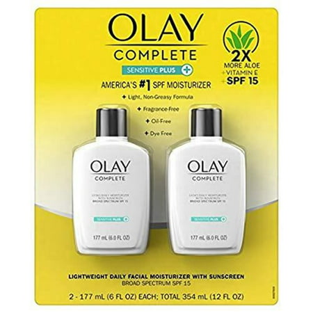 Olay Complete Sensitive 6 fl oz, SPF 15, 2 Pack