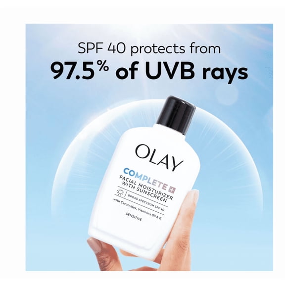 Olay Complete + Sensitive Moisturizer, SPF 40, 6 fl. Oz., 2 pk.