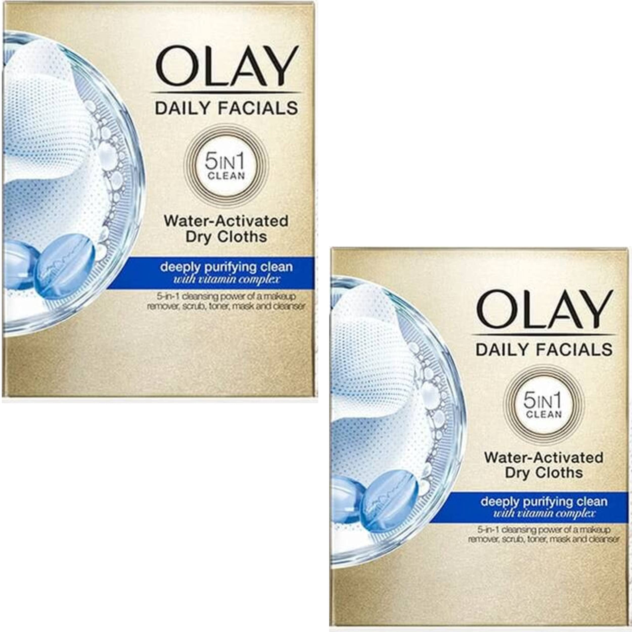 Olay Daily Deeply Clean 5In1 Water Activated Cleansing Face Cloths