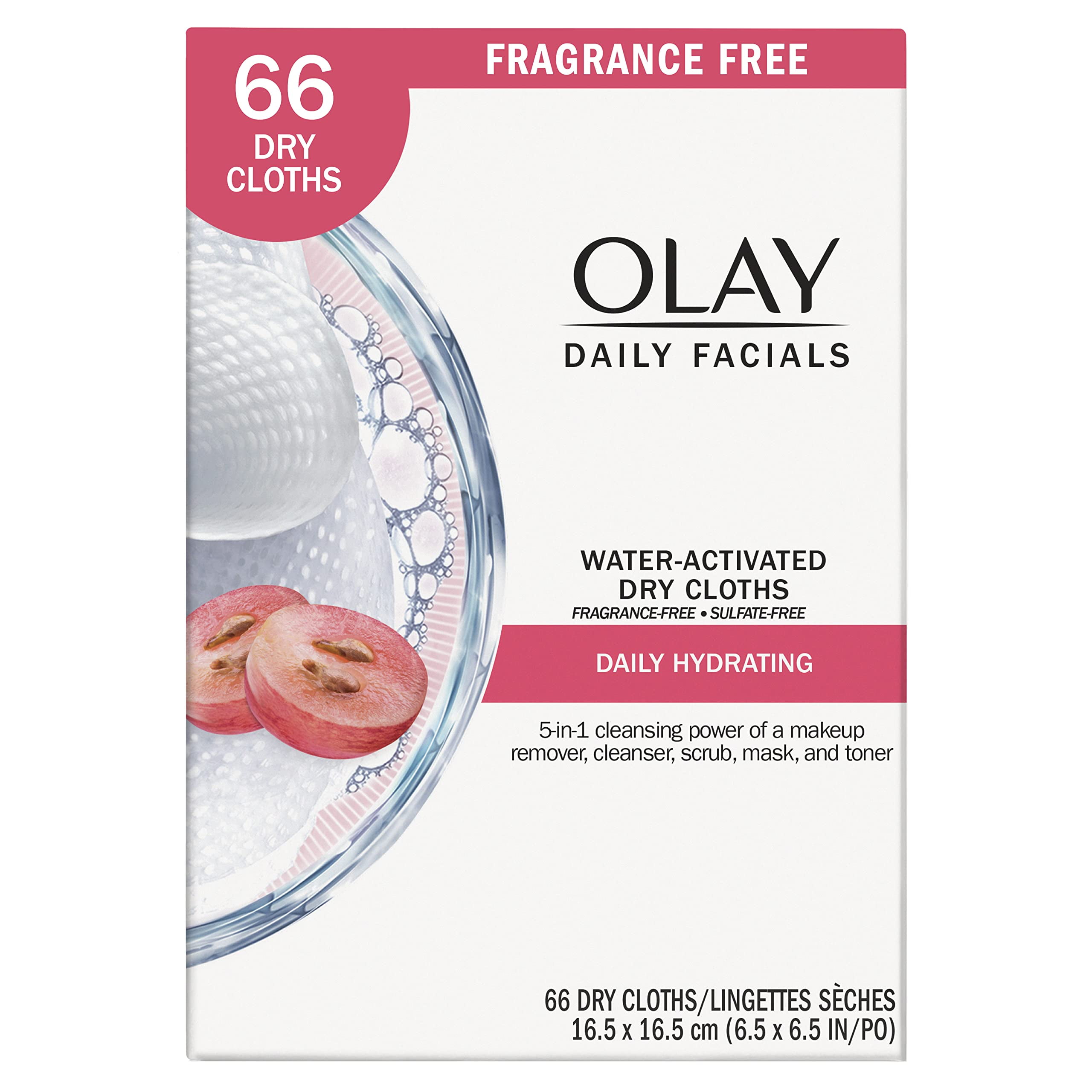 Olay Daily Facials, Daily Clean Makeup Removing Facial Cleansing Wipes